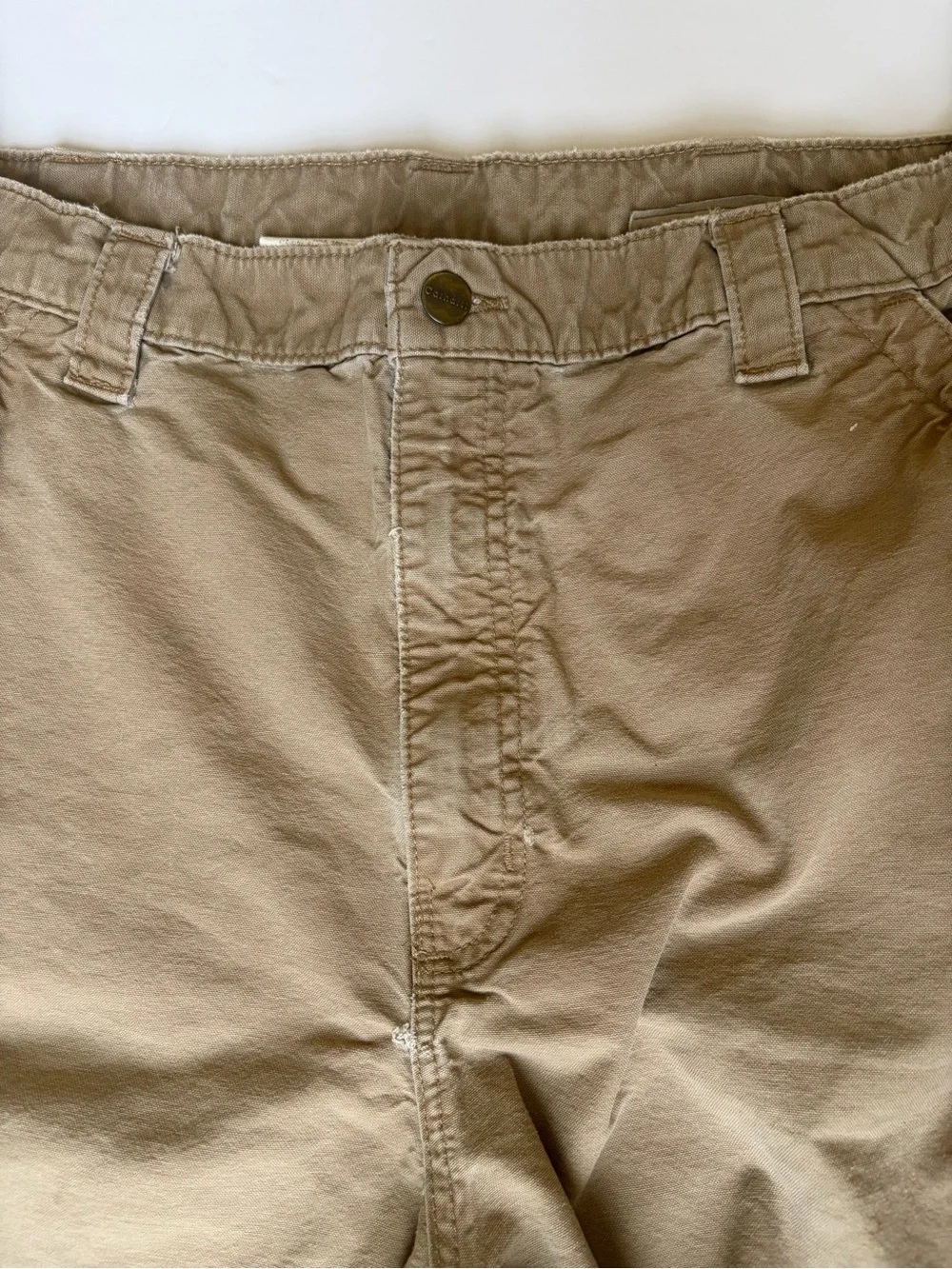 Carhartt B151 DKH Dungaree Fit Carpenter Pants Desert Khaki 38x32 100% Cotton